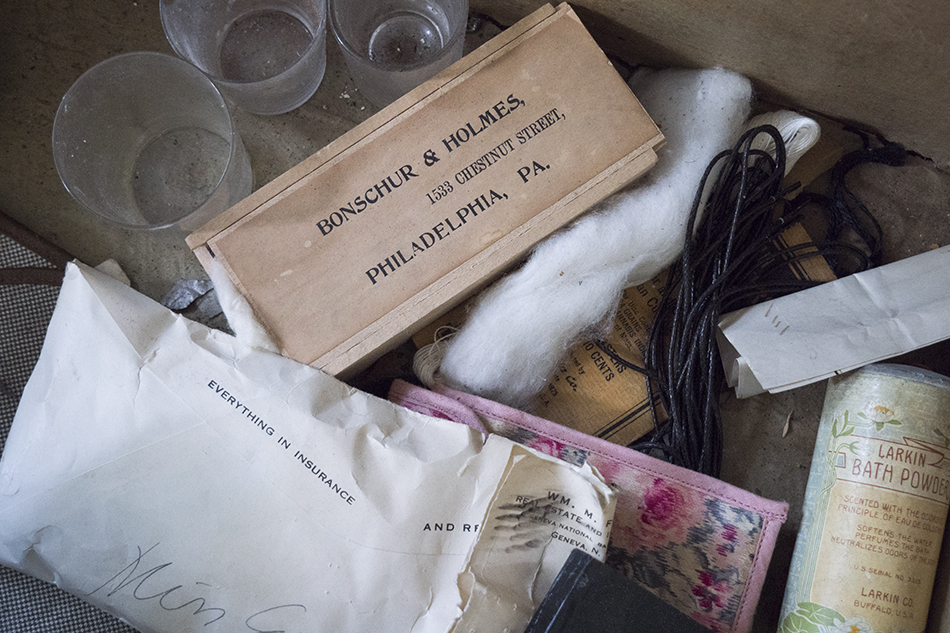 Trunk belonging to Anne Earley, nurse at Willard.