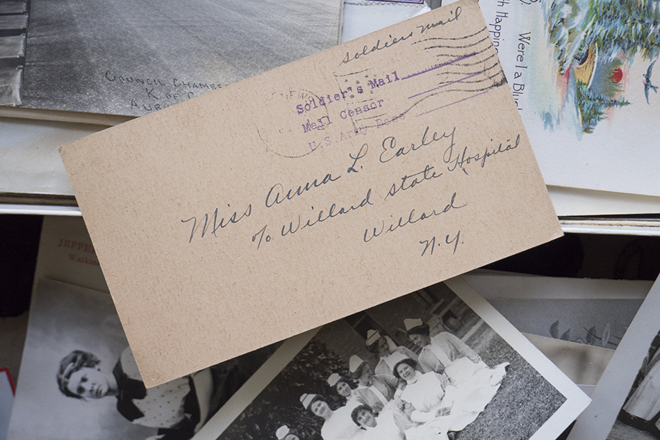 Trunk belonging to Anne Earley, nurse at Willard.